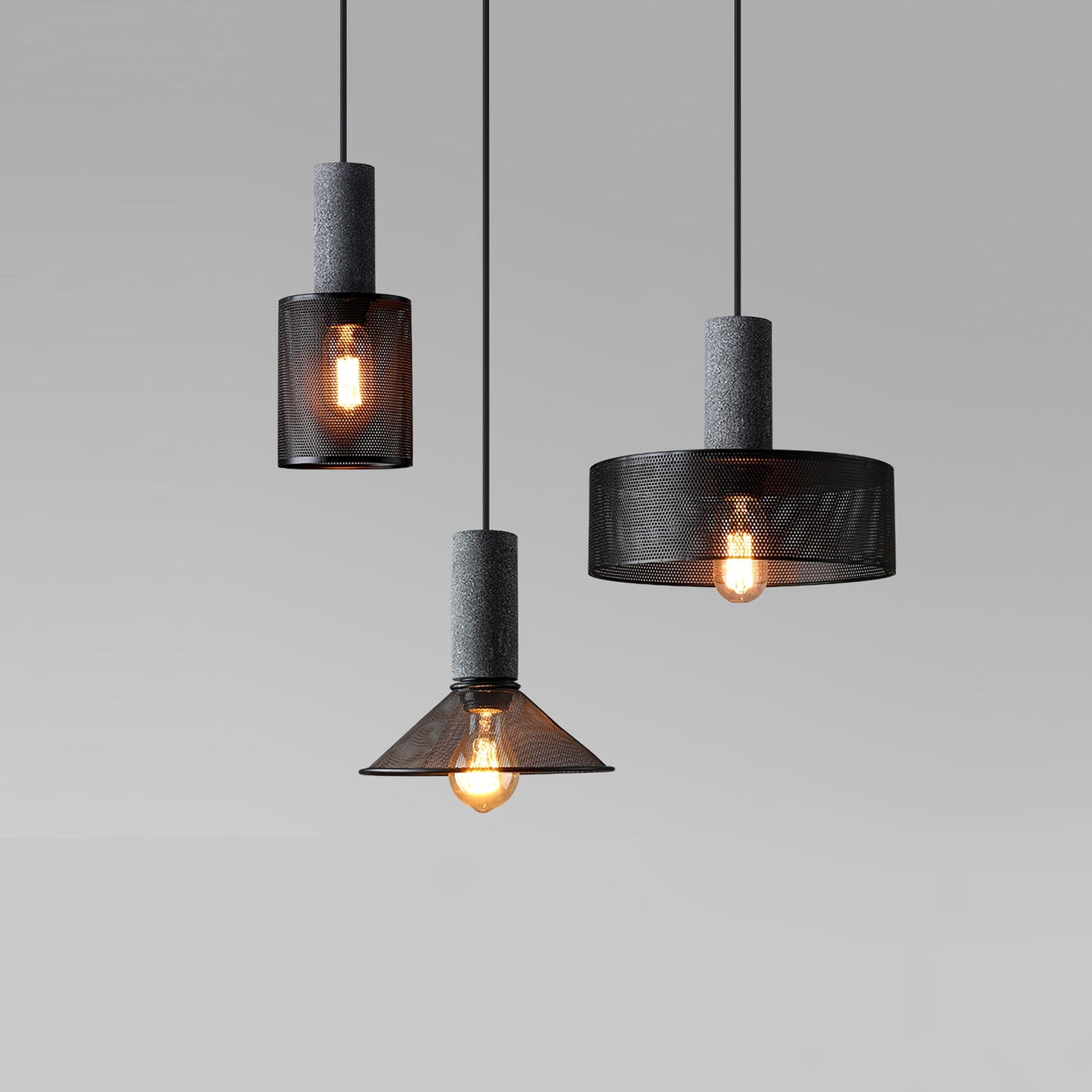 Minimalistische Pendelleuchte im Industriestil