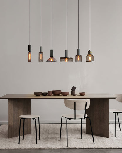 Minimalistische Pendelleuchte im Industriestil