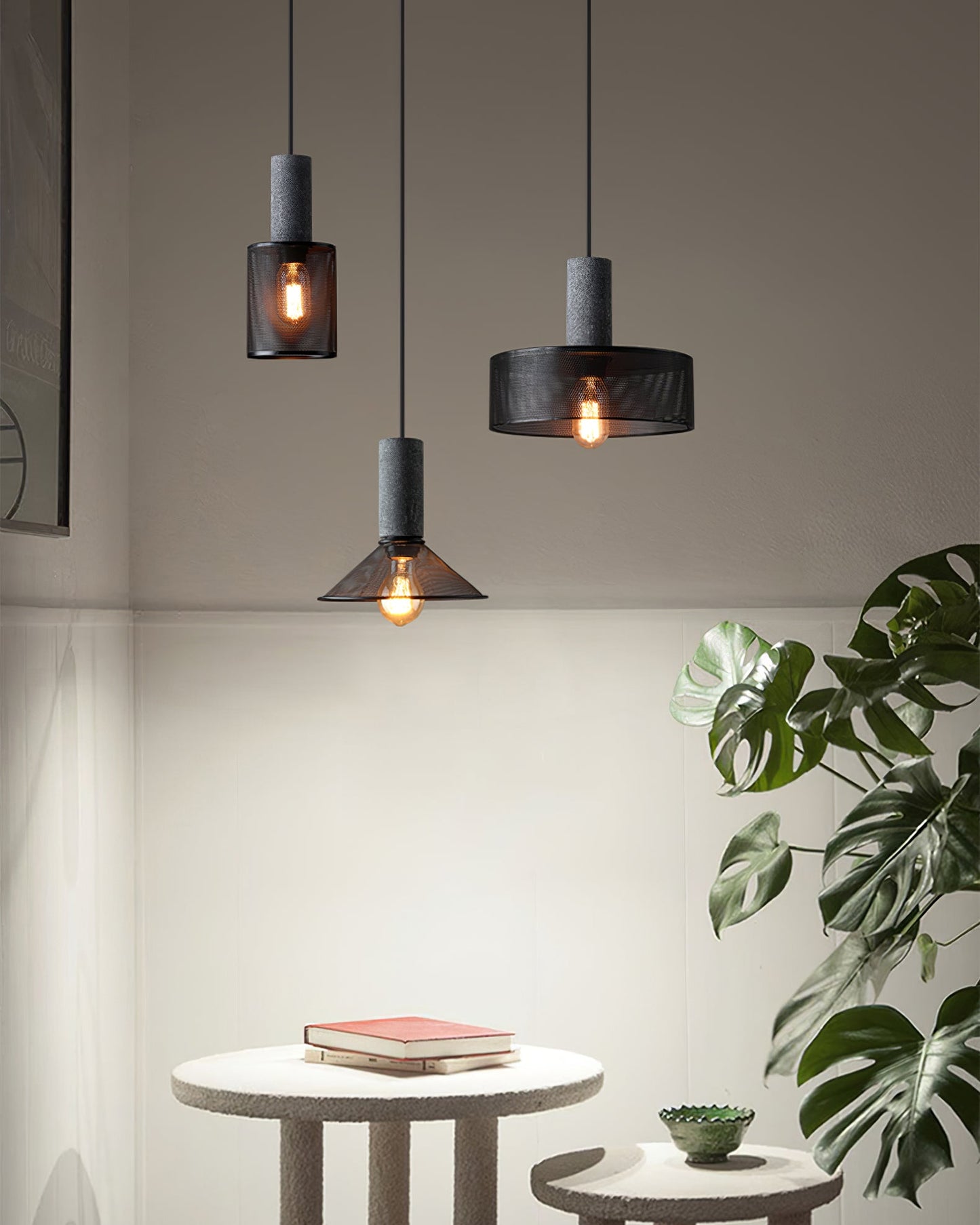 Minimalistische Pendelleuchte im Industriestil