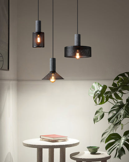 Minimalistische Pendelleuchte im Industriestil