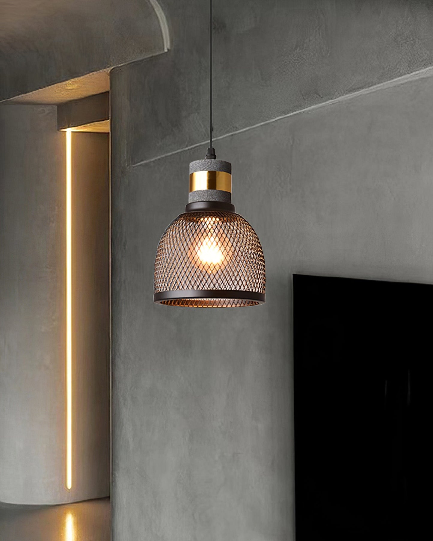 Minimalistische Pendelleuchte im Industriestil