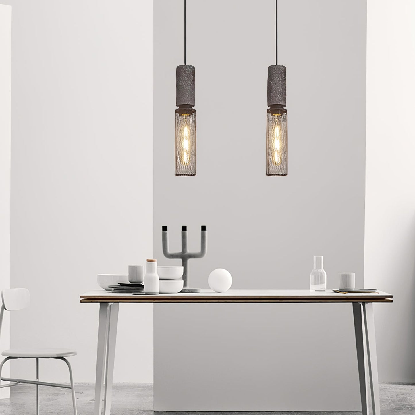 Minimalistische Pendelleuchte im Industriestil