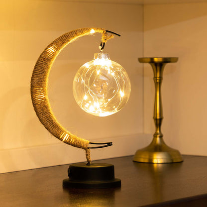 Vom Mond Inspirierte LED Tischlampe Mit Touch-Aktivierung