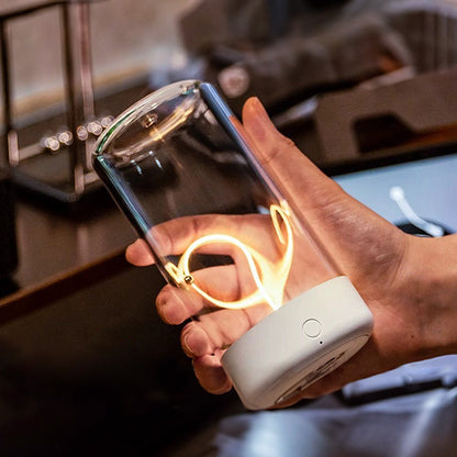 UmlaufbahnGlühen: Magnetische Mini-Tischlampe