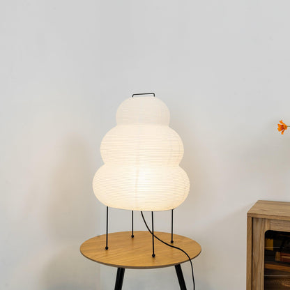 LumiBiegung: Tischlampe aus Washi-Papier mit Sanftem, Diffusen Lichtschein