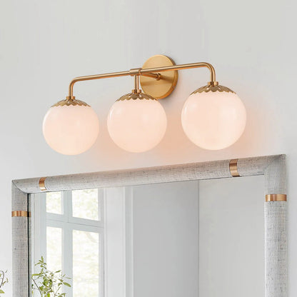 Runde Vintage Wandleuchte Mit Blumenförmiger Kappe