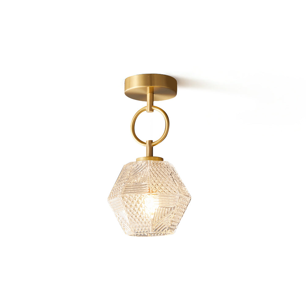 Deckenleuchte in Diamantform