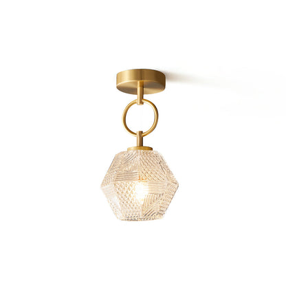 Deckenleuchte in Diamantform