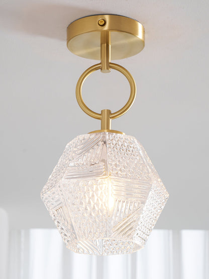 Deckenleuchte in Diamantform