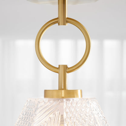 Deckenleuchte in Diamantform