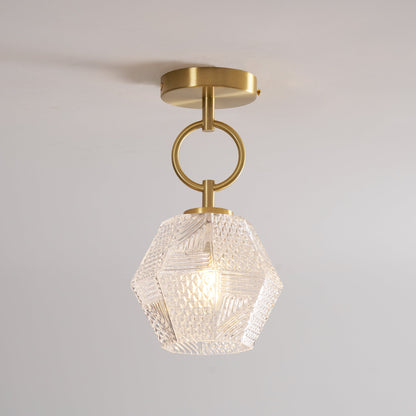 Deckenleuchte in Diamantform