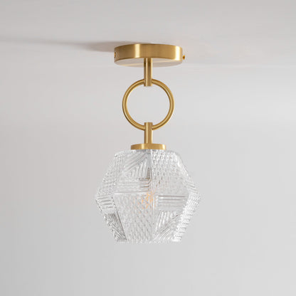 Deckenleuchte in Diamantform