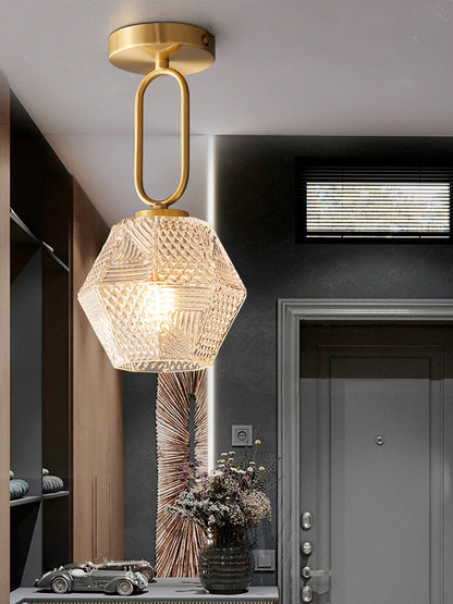 Deckenleuchte in Diamantform