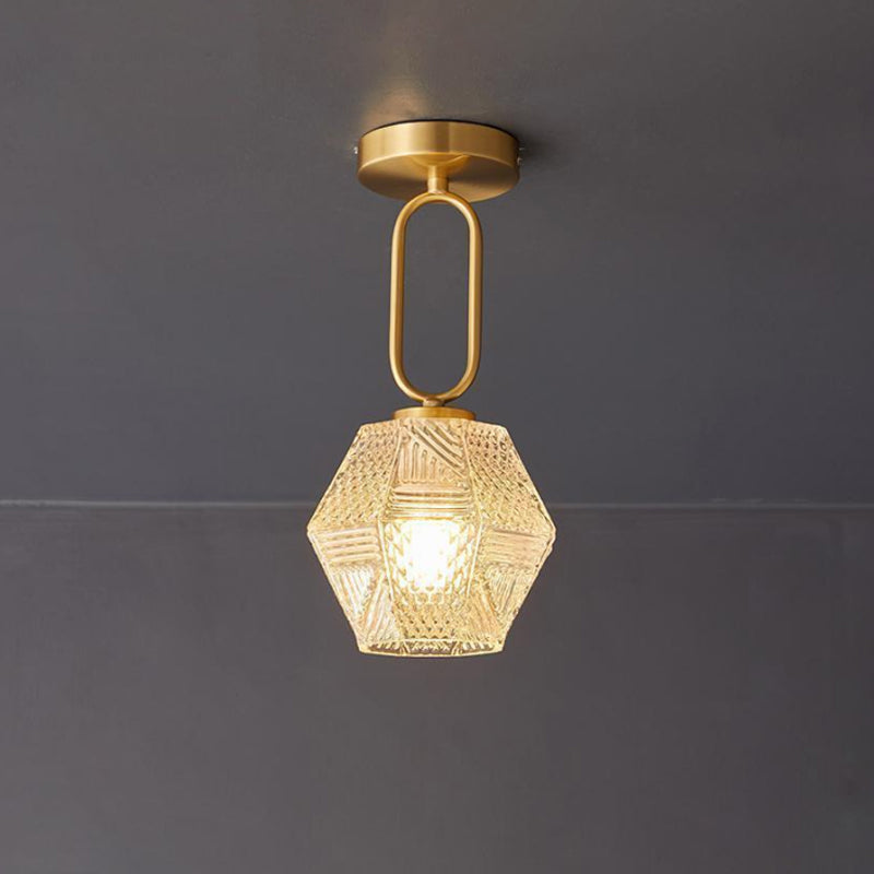 Deckenleuchte in Diamantform