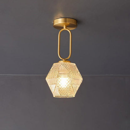 Deckenleuchte in Diamantform
