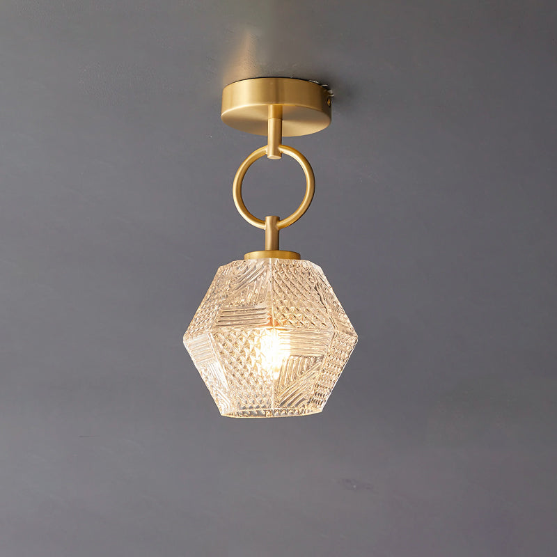 Deckenleuchte in Diamantform