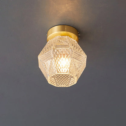 Deckenleuchte in Diamantform