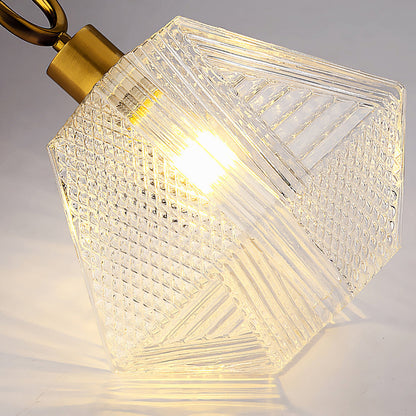 Deckenleuchte in Diamantform