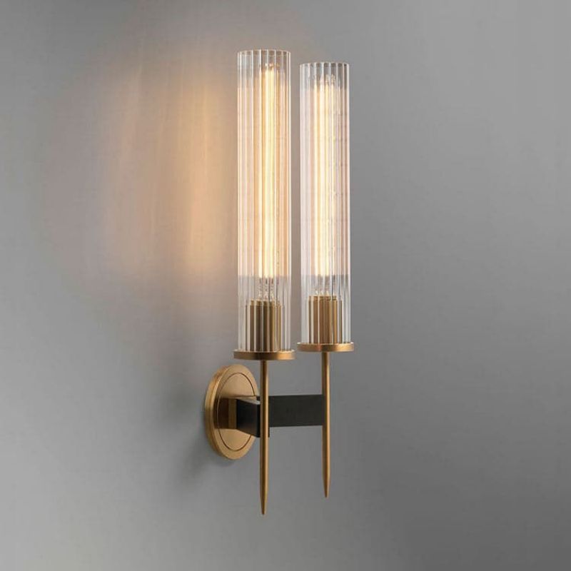 Moderne Wandleuchte Mit Zwei Schirmen