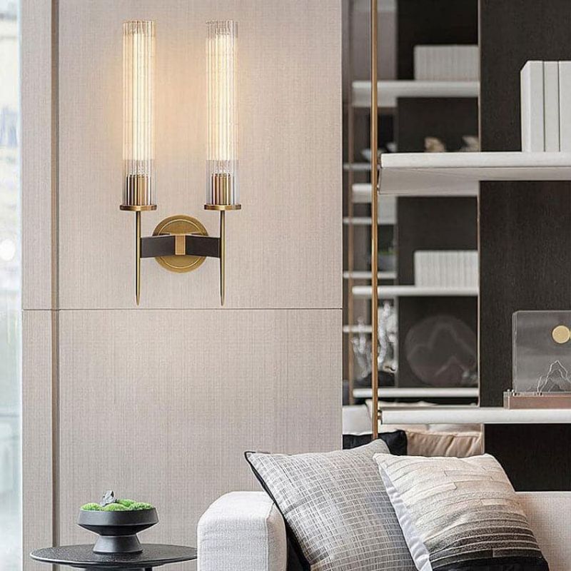 Moderne Wandleuchte Mit Zwei Schirmen