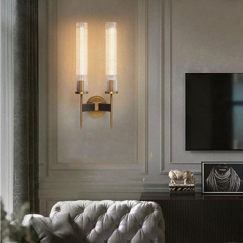 Moderne Wandleuchte Mit Zwei Schirmen