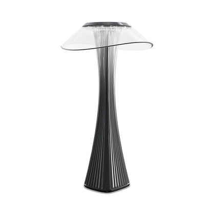 KristallBlüte: Kristallförmige LED Tischlampe