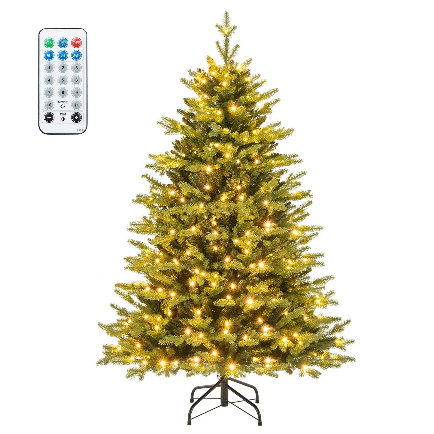 LED Beleuchteter Weihnachtsbaum Mit Realistischen Zweigen