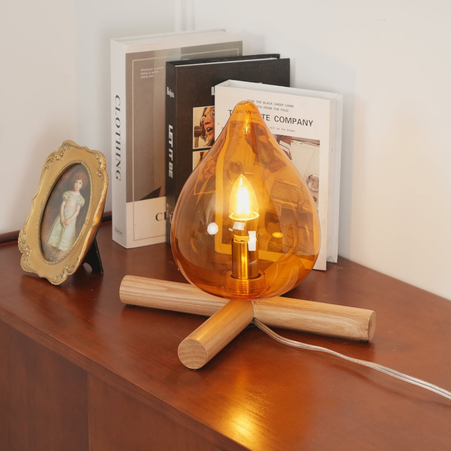 Tischlampe Im Retro Flammen Stil