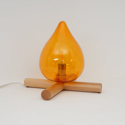 Tischlampe Im Retro Flammen Stil