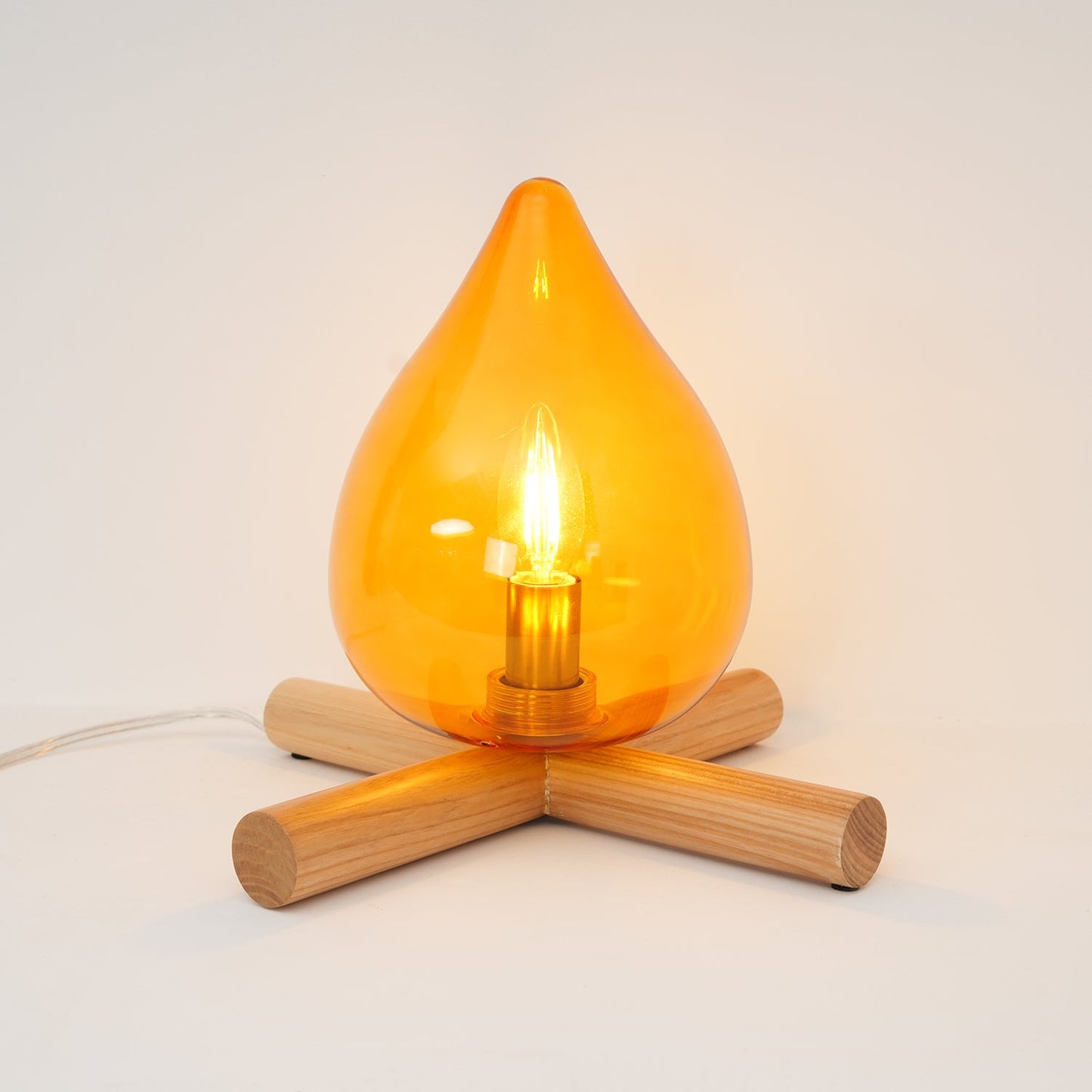 Tischlampe Im Retro Flammen Stil