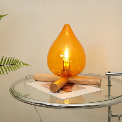 Tischlampe Im Retro Flammen Stil