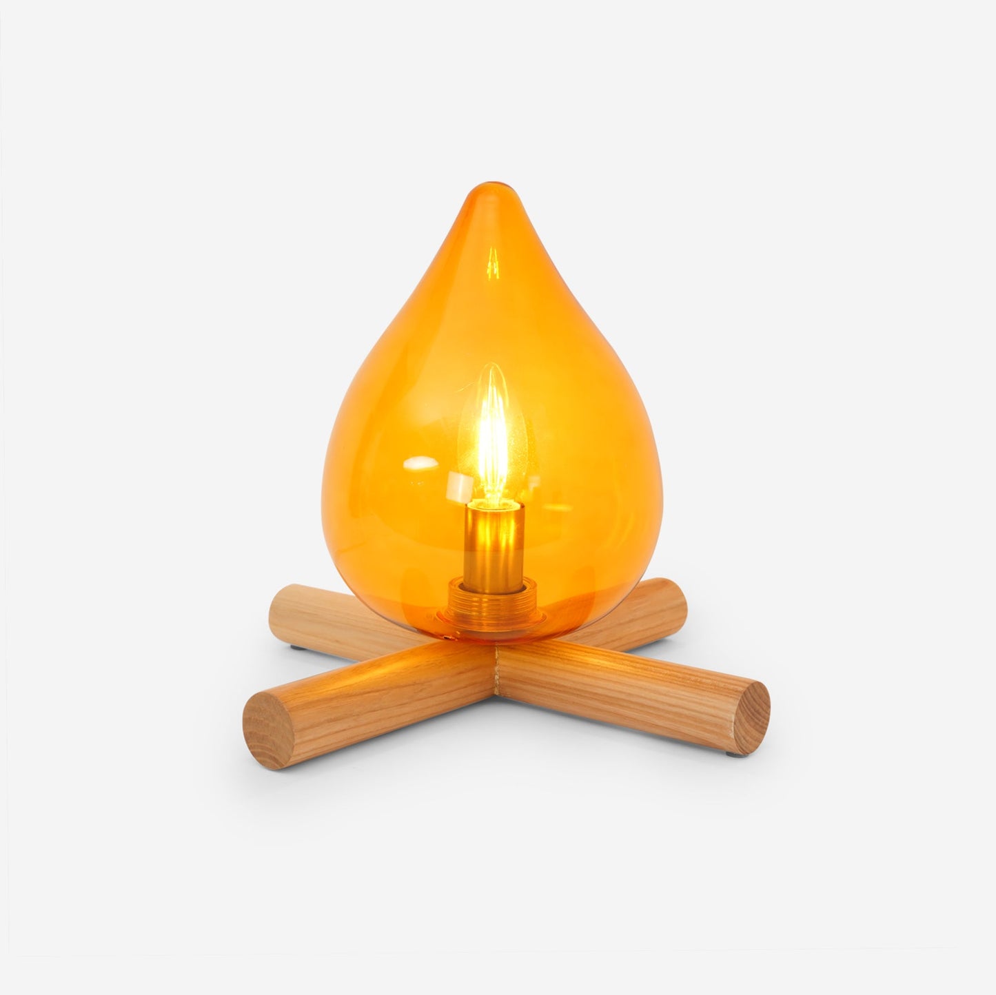 Tischlampe Im Retro Flammen Stil