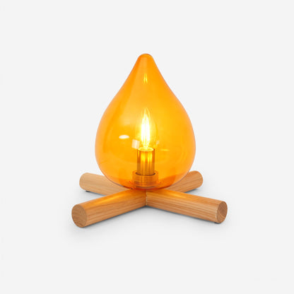 Tischlampe Im Retro Flammen Stil