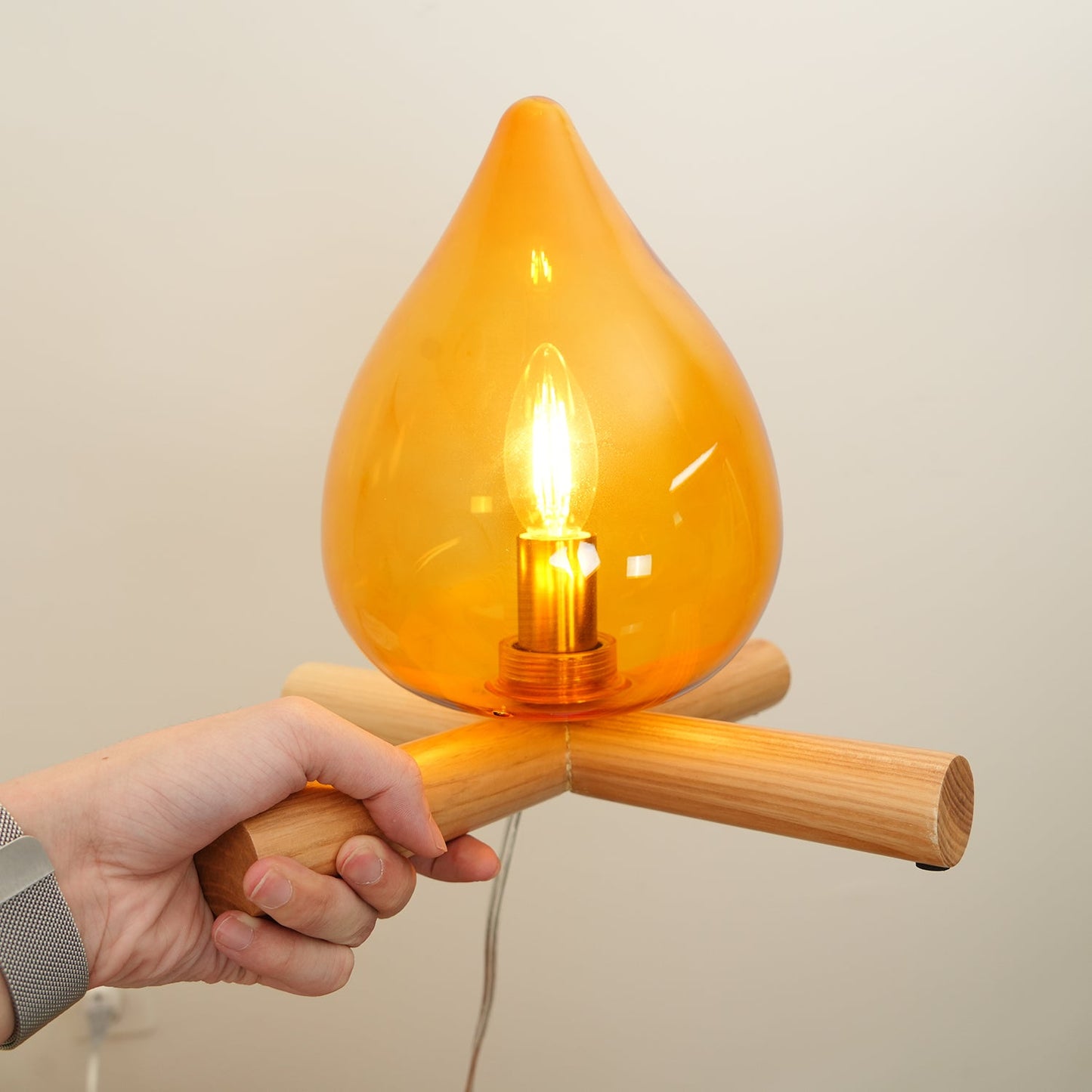 Tischlampe Im Retro Flammen Stil