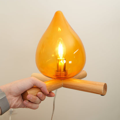 Tischlampe Im Retro Flammen Stil