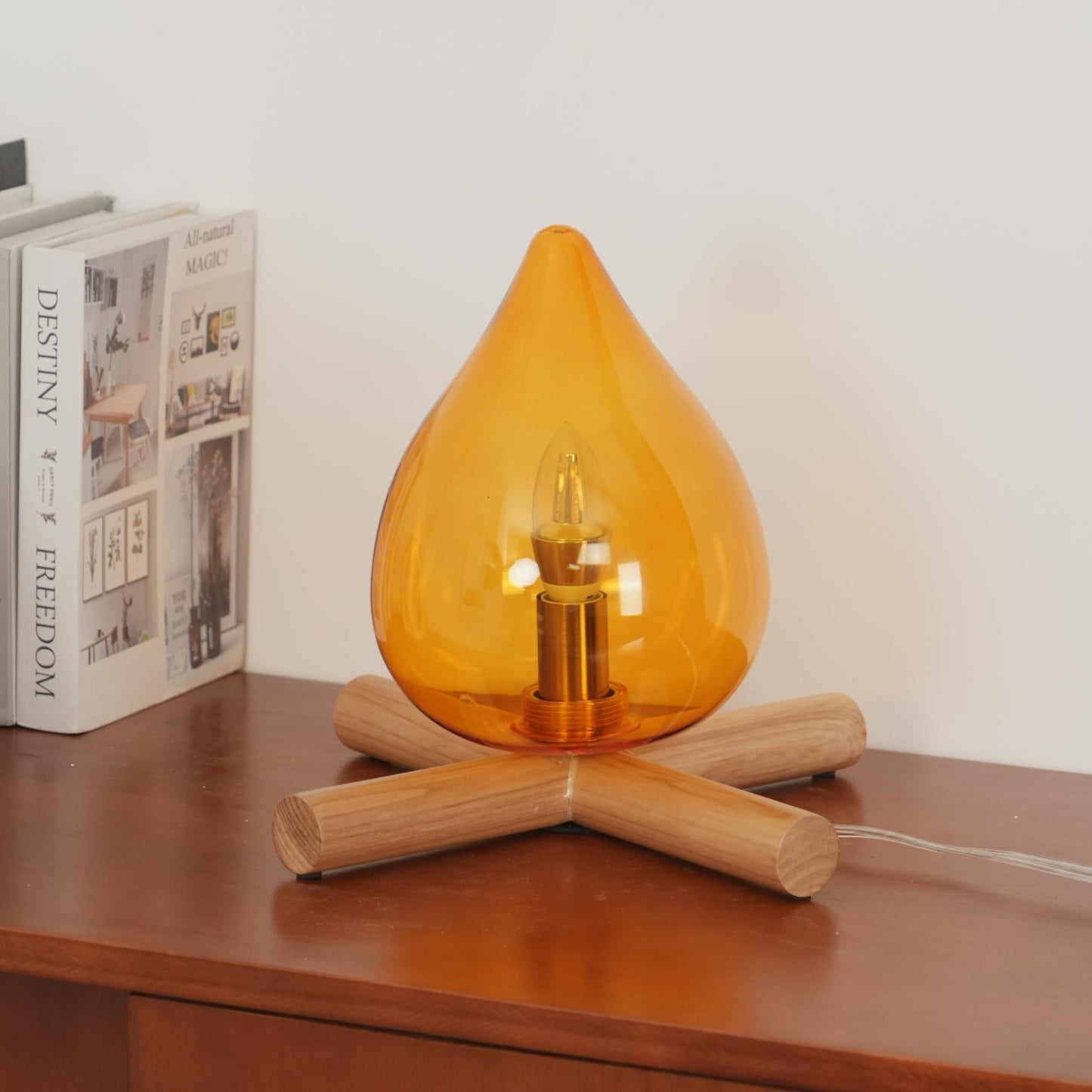 Tischlampe Im Retro Flammen Stil