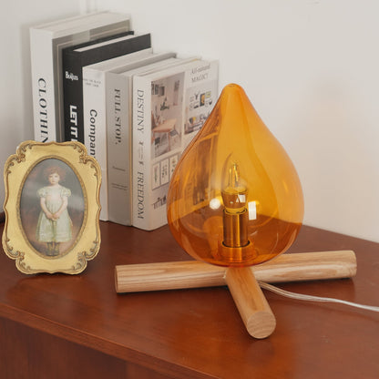 Tischlampe Im Retro Flammen Stil