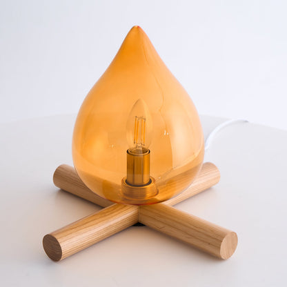 Tischlampe Im Retro Flammen Stil
