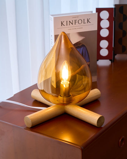 Tischlampe Im Retro Flammen Stil