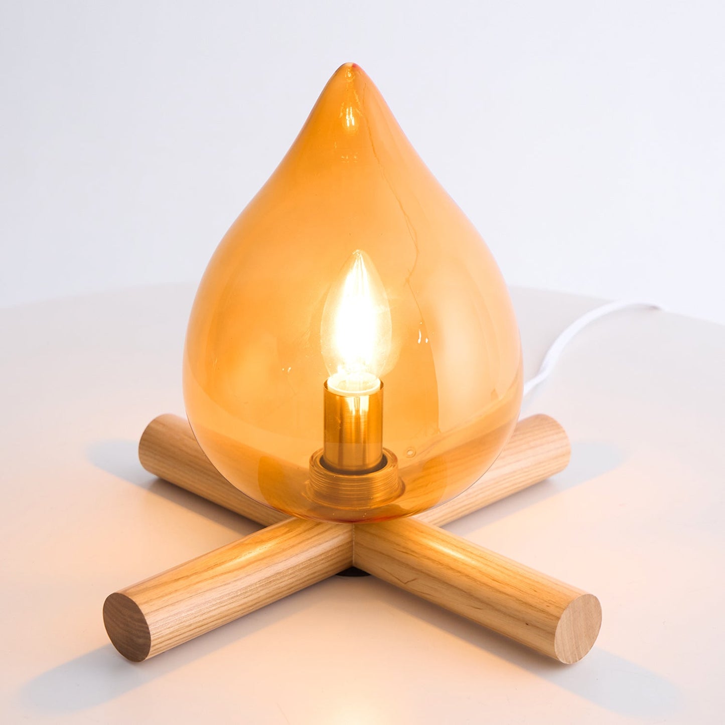 Tischlampe Im Retro Flammen Stil