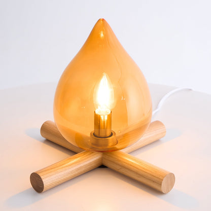 Tischlampe Im Retro Flammen Stil