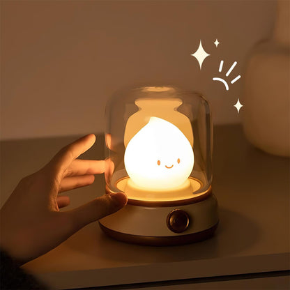 Mini LED Nachttischlaterne Mit Flammeneffekt