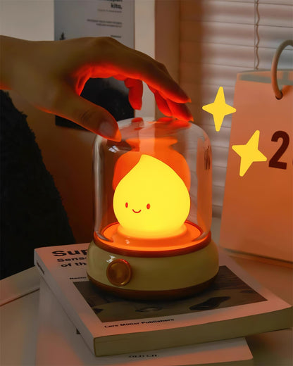 Mini LED Nachttischlaterne Mit Flammeneffekt