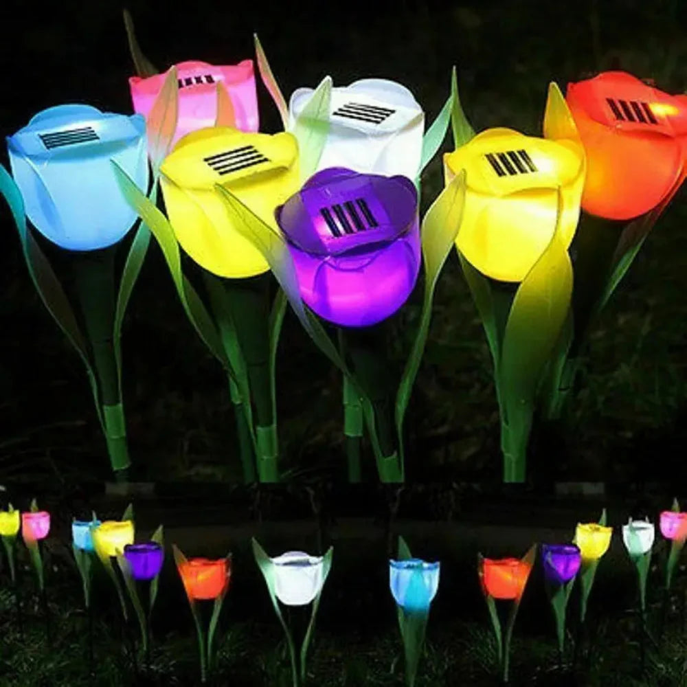 Umweltfreundliche Solarbetriebene Led Tulpen Gartenleuchten