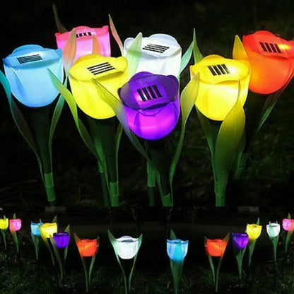Umweltfreundliche Solarbetriebene Led Tulpen Gartenleuchten