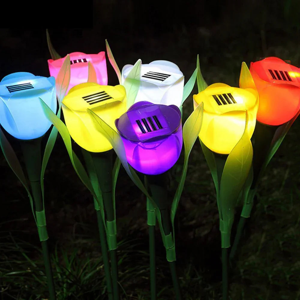 Umweltfreundliche Solarbetriebene Led Tulpen Gartenleuchten