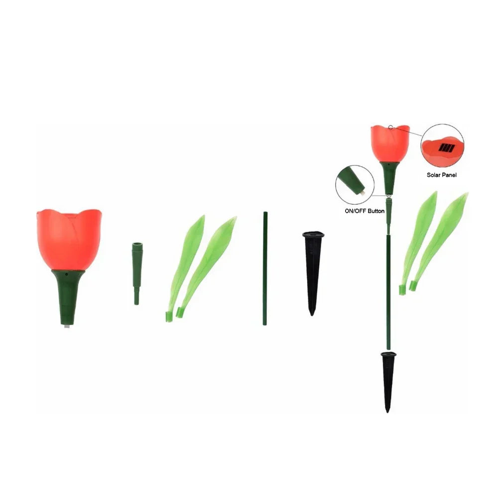 Umweltfreundliche Solarbetriebene Led Tulpen Gartenleuchten