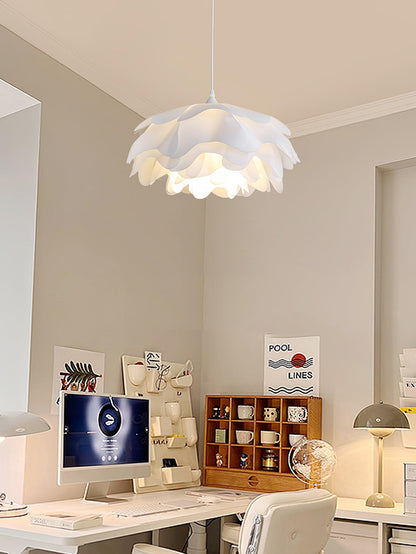 Moderne Weiße Pendelleuchten In Blumenform