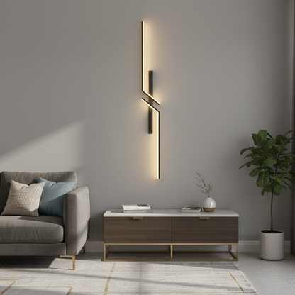 Moderne lineare LED-Wandleuchte