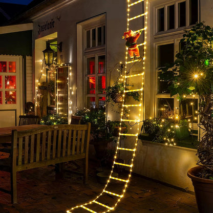 Weihnachtsmann Klettert LED Lichter